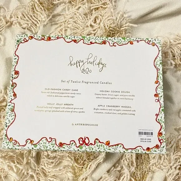 Anthropologie Inslee Fariss 12 Days Christmas Menagerie Candle Gift Set NEW - Picture 8 of 8